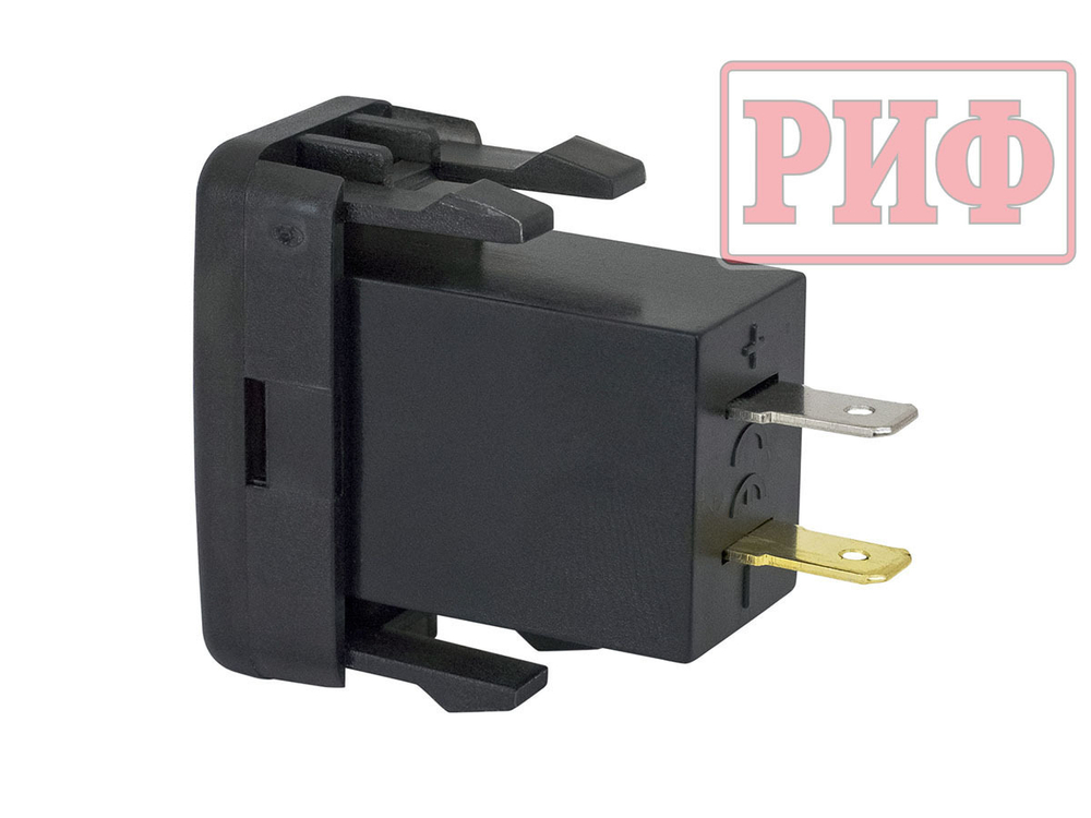 Розетка USB Type C, QC 3.0 с вольтметром для Toyota 40x20
