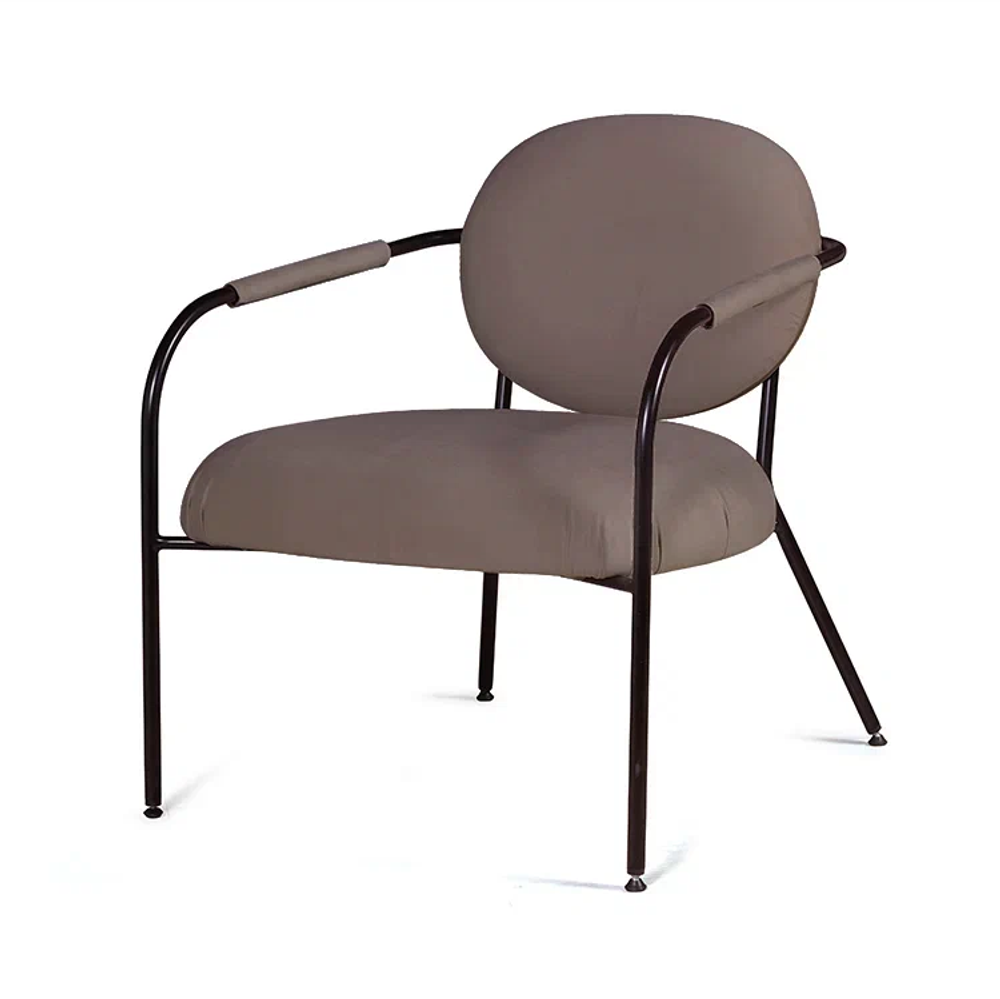 Лаунж кресло EGO, велюр коричневый