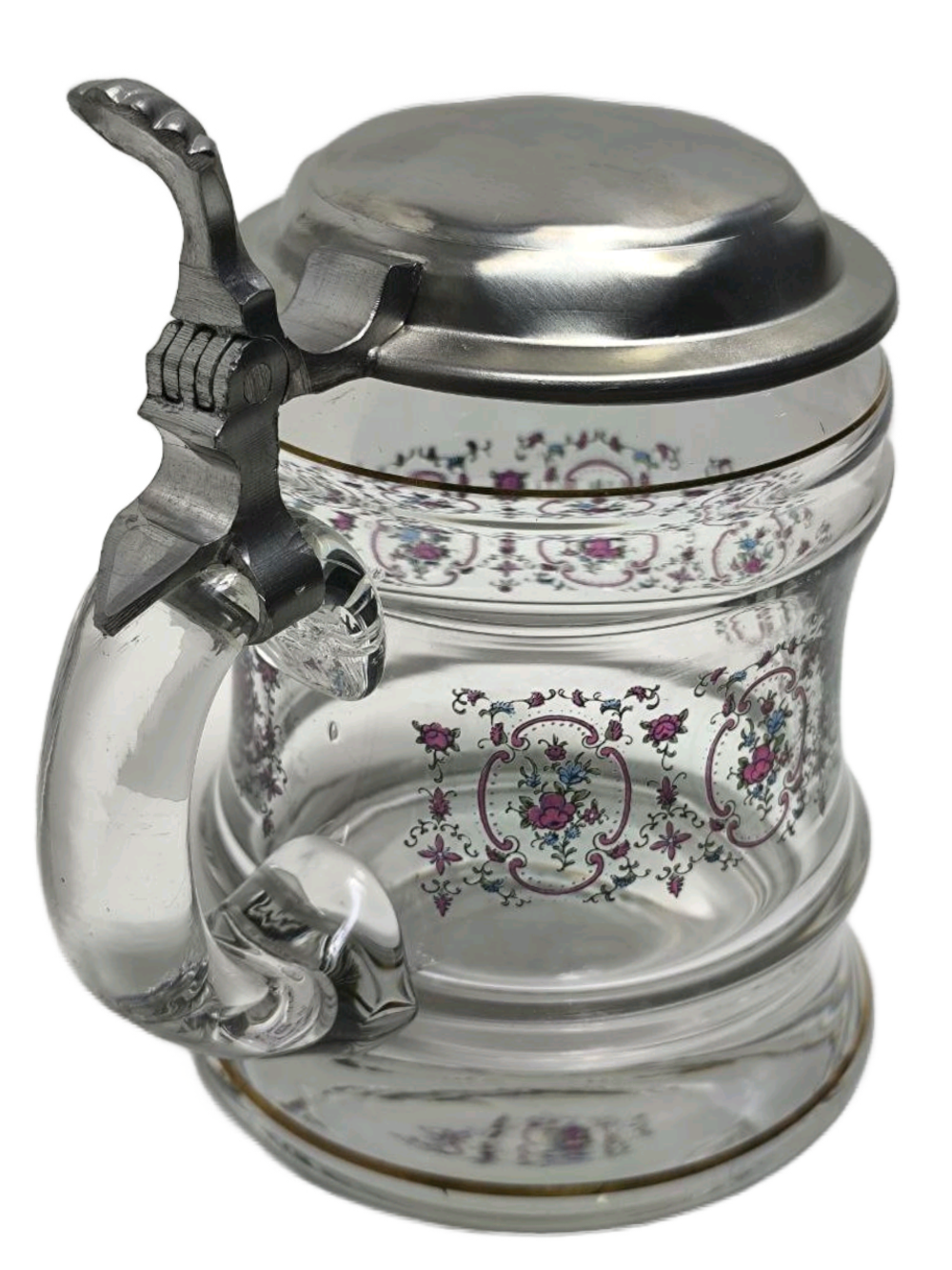 Кружка пивная (стекло с оловянной крышкой), Германия