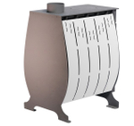 Печь воздухогрейная Сибирячка 9 кВт. Кожух из нержавеющей стали