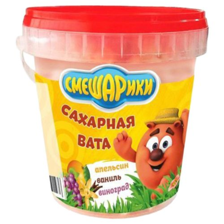 Сладкая вата Смешарики Апельсин/ваниль/виноград 50 гр