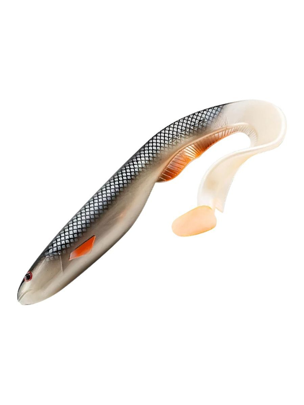 Приманка силиконовая твистер Gator Catfish, 11 см, 5 шт, Monstercat UV