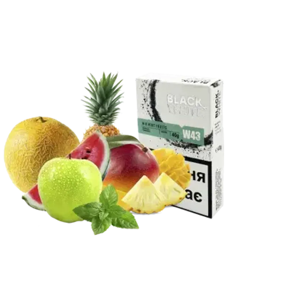 Black&amp;White Mix mint fruits (40g)