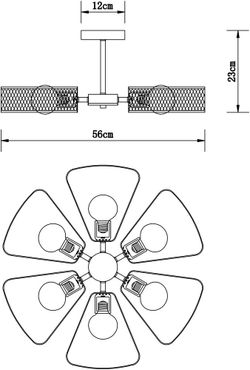 Потолочная люстра Arte Lamp
