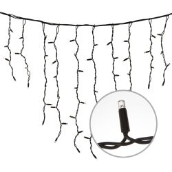 ULD-B3010-200-TBK MULTI IP67 Бахрома светодиодная с эффектом мерцания. 3м. Соединяемая. 200 светодиодов. Разноцветный свет. Провод черный. TM Uniel.