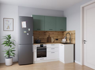 Кухонный гарнитур угловой Муссон 1000х1800 (38мм)