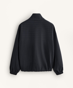 Oysho Структурированный жакет в тонкую полоску, морской темно-синий