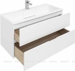 Тумба с раковиной Aquanet Алвита 235341 100 белый
