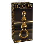 Анальный фаллоимитатор ICICLES Gold Edition G-Spot и P-Spot G10 золотой (Цвет: золотой)