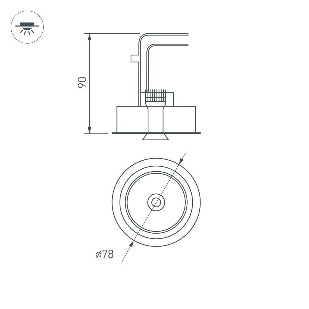 Светильник CL-SIMPLE-R78-9W Day4000 (WH, 45 deg) (Arlight, IP20 Металл, 3 года) 028146