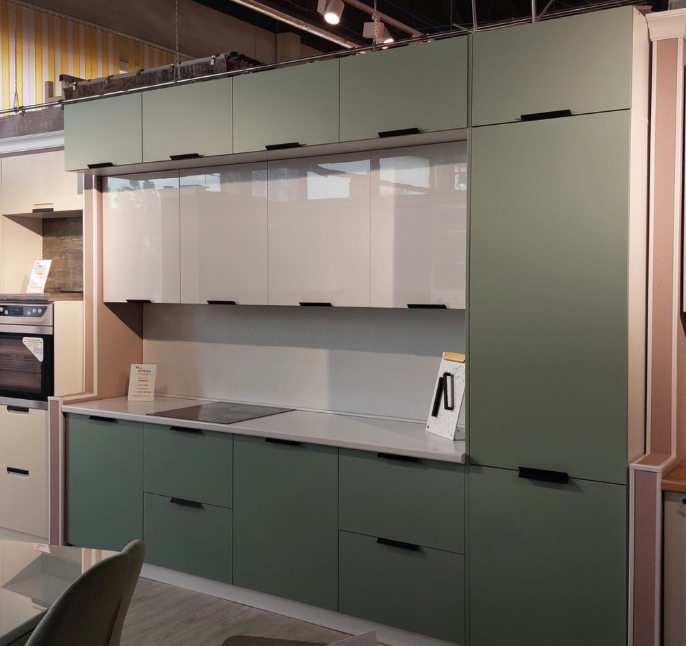 МОДУЛЬНАЯ КУХНЯ АТТИКА ПЛАСТИК В НАЛИЧИИ ПО ВАШИМ РАЗМЕРАМ : МАТОВЫЙ 5 ЦВЕТОВ И ГЛЯНЕЦ АКРИЛИТ БЕЛЫЙ, СЕРЫЙ