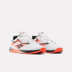 Кроссовки женские Reebok Nano X4 (Бело-Оранжевые)