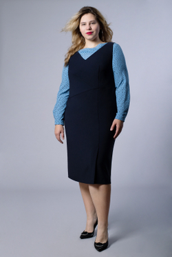 Сарафан женский 3761ВП, Тёмно тёмно син #70ТТСи083761ВП