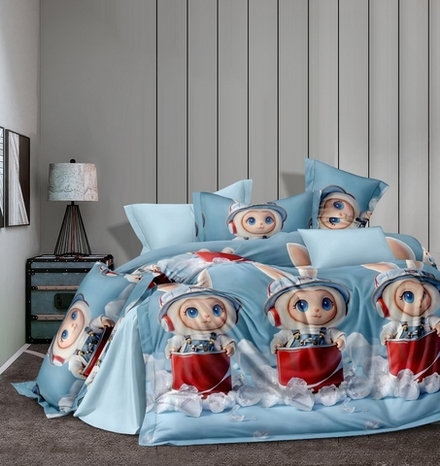 КПБ 2 сп с простыней на рез. 140х200 БЯЗЬ "БР21"