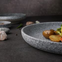 Тарелка с бортом d 25,9 см h2,7 см Stone Untouched Taiga P.L. Proff Cuisine [1]