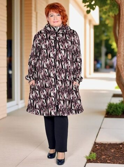 Жакет удлиненный Абстрактный принт