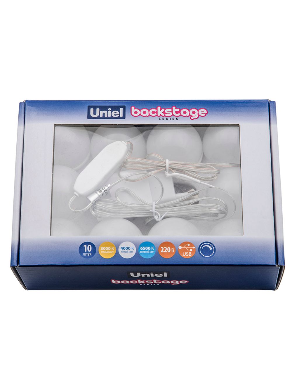 ULM-F50-8W-SW-10-DIM IP20 WHITE Светильник светодиодный. с диммером. Серия Backstage. Теплый свет3000К-Белый свет4000К-Дневной свет6500К. Белый. TM Uniel