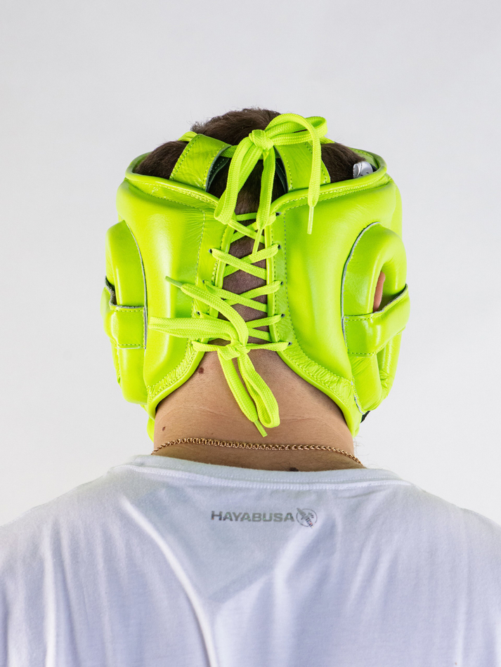 Шлем боксерский LEADERS с бамперной защитой GN (салатовый)