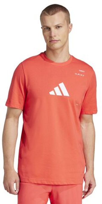 Мужская теннисная футболка Adidas Aeroready Tennis Category Graphic - красный
