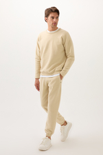 Мужской свитшот Retro Blue бежевый