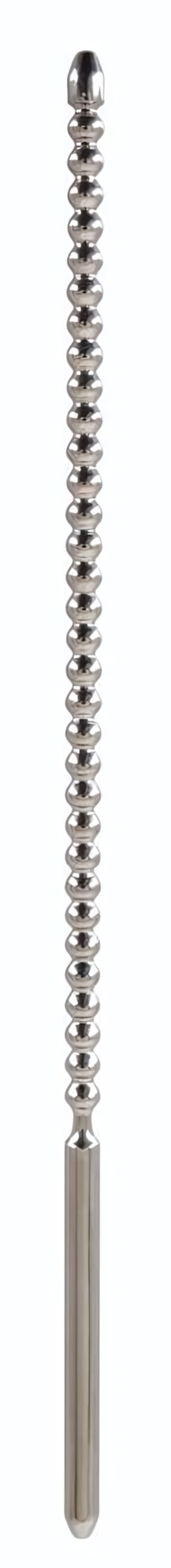 Зонд для уретры из медицинской стали - 24 см. (Цвет: серебро)