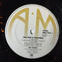 Винтажная виниловая пластинка LP Joe Cocker Mad Dogs and Englishmen (UK 1974)