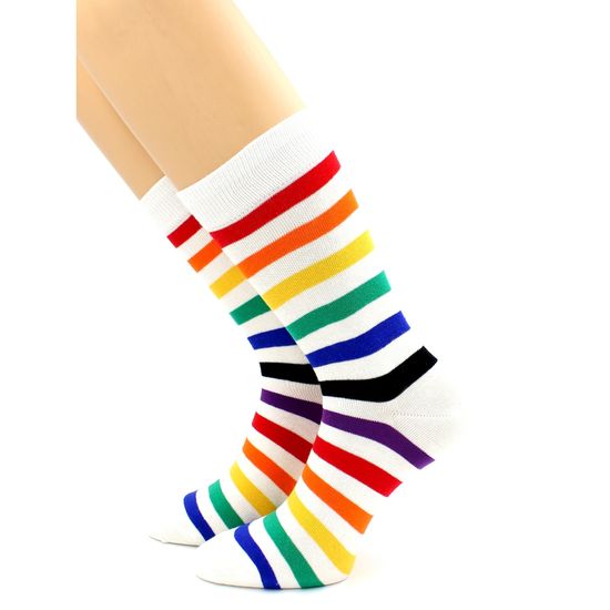 Носки в разноцветную полоску Hobby Line