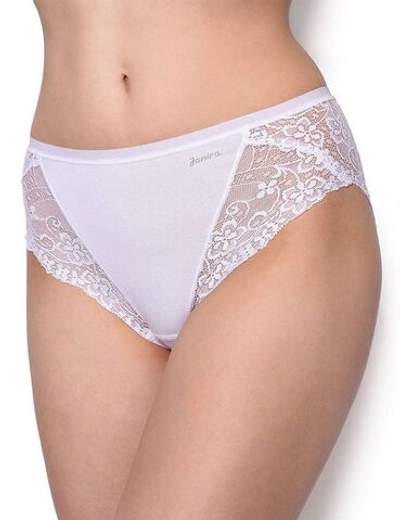 Высокие трусики с кружевом Charm (Размер: L) (Цвет: кремовый)