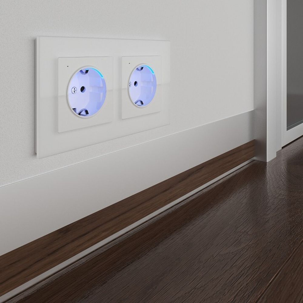 Розетка с заземлением, без рамки Werkel белый W1171401