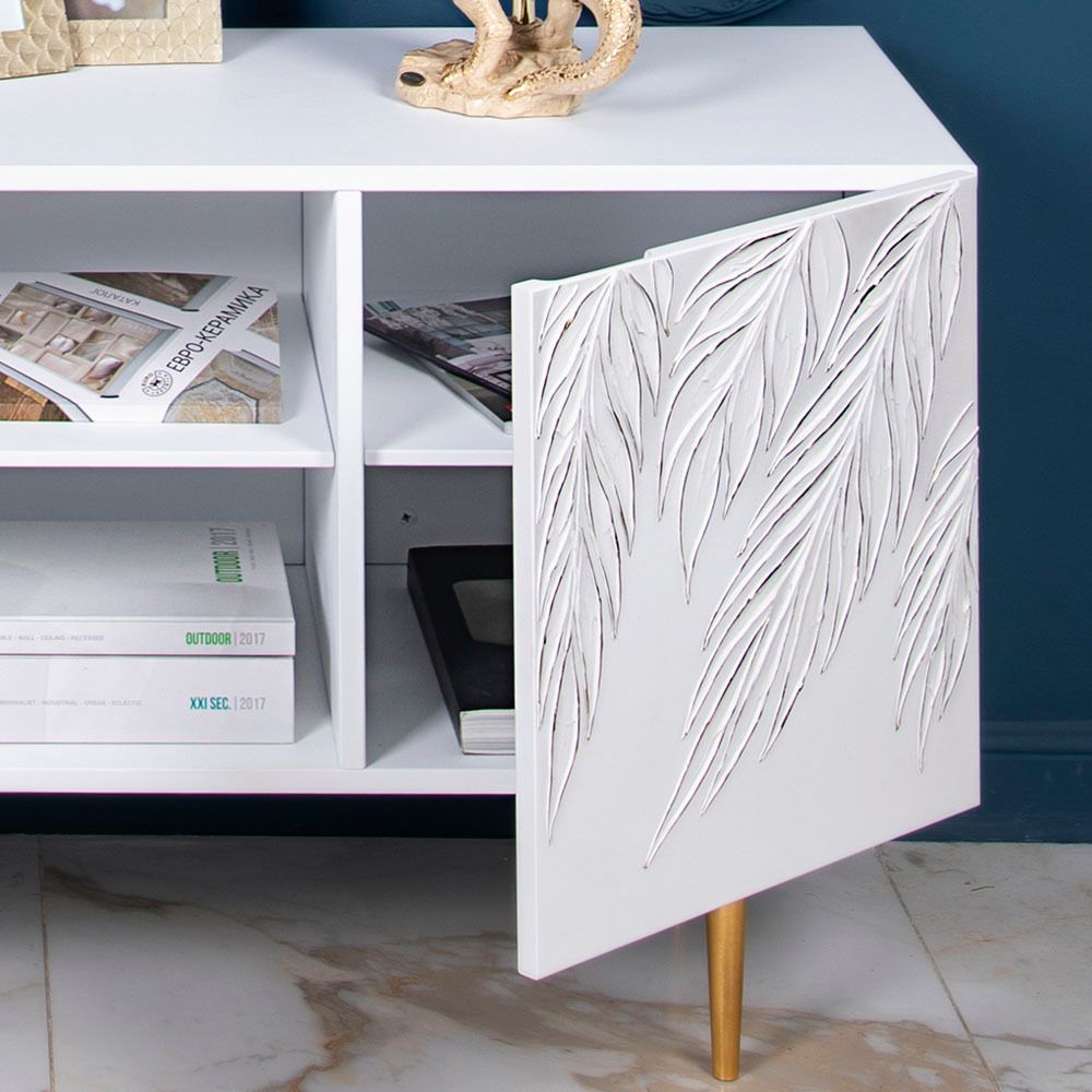 Тумба под ТВ Тропик 155см Стайл Айс Голд