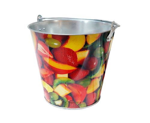 Ведро оцинкованное фрукты 7л (10шт/уп)