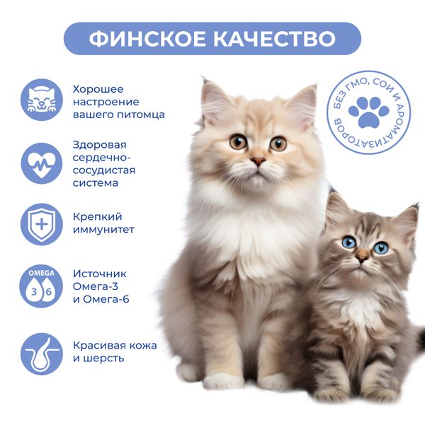 Пауч Jarvi для кошек для красивой шерсти и здоровой кожи, лосось, кусочки в желе