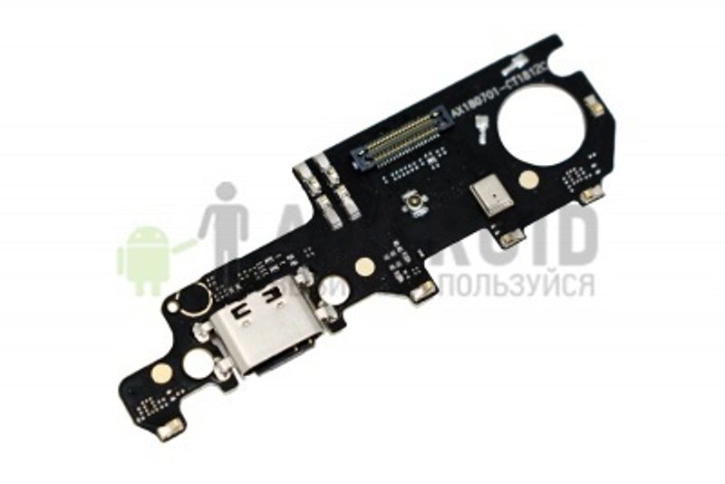 Нижняя плата для Xiaomi Mi Max 3 с разъемом зарядки (usb) и микрофоном