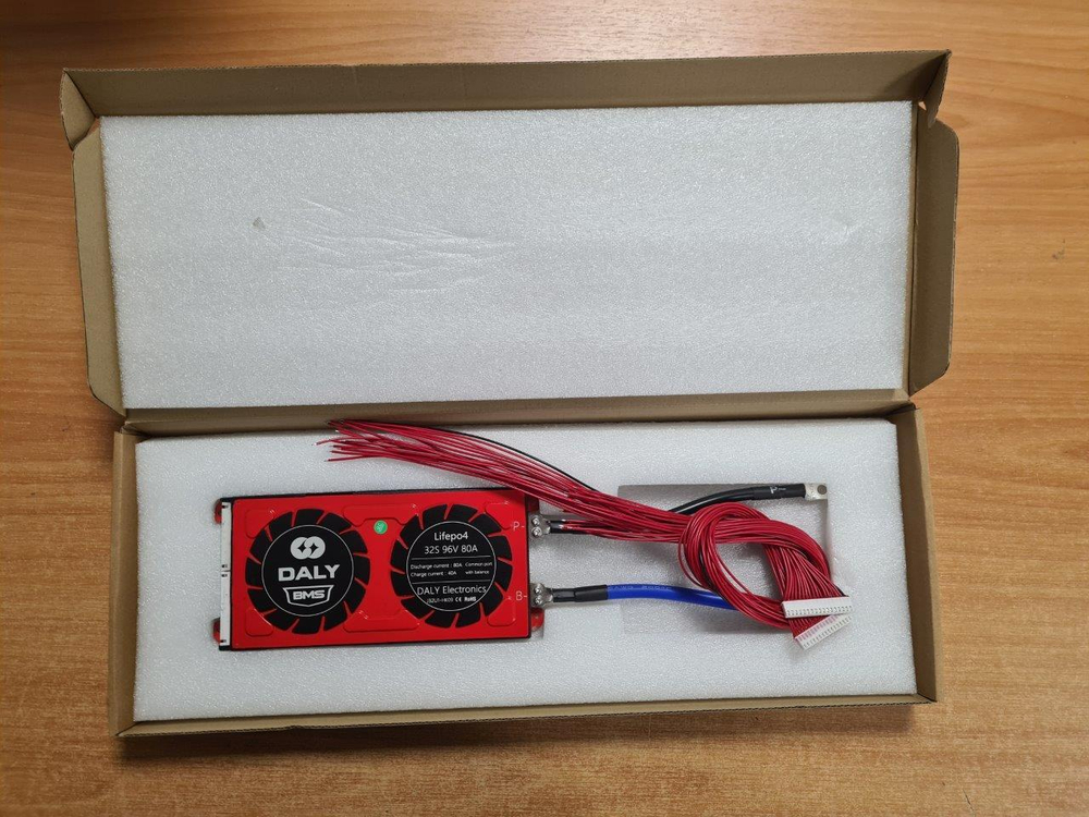 Плата контроля BMS LiFePO4 32S 96V 80A
