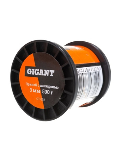 Припой Sn60 Pb40, трубка 3 мм, 500 г Gigant GT-092