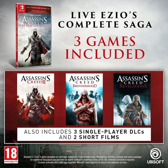 Assassins Creed The Ezio Collection (Эцио Аудиторе Коллекция) [Nintendo Switch, русская версия]