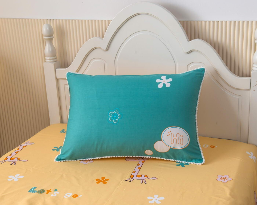 Детское постельное белье 1.5 спальное Sofi De MarkO Giraffe синее