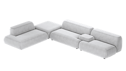 Модульный диван Генрих (Genrih), 4160 мм Угловой пуф