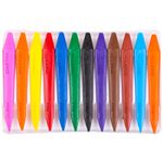 Мелки восковые 12цв. Мульти-Пульти Приключения Енота, двусторонние трёхгранные, картон. уп.