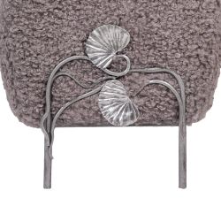 Банкетка Нимфея Серый Античное Серебро