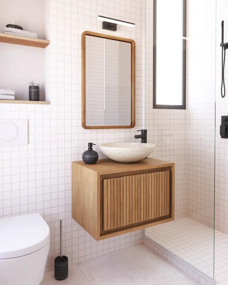 Зеркало Shamel из массива тика 70x45 см