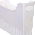 Лоток для хранения на двух колесиках «ШТОФТ», цвет белый, 34*9*25,5см (лейбл Селфи)