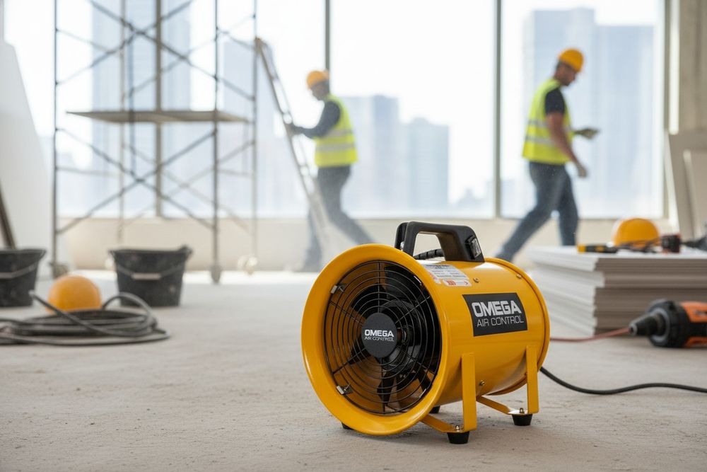 Вентилятор переносной строительный DFM 8 Omega Air Control - [20 см / 1500 куб. в час]