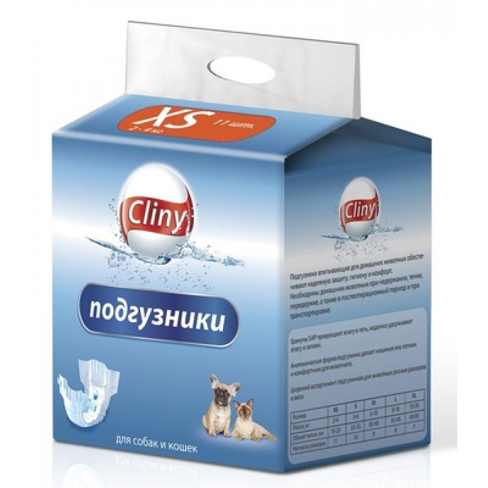 Cliny Подгузники для кошек и собак, 1шт