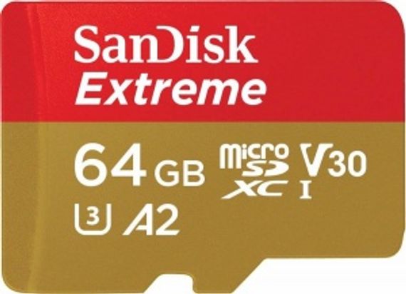 Карта памяти MicroSD 64Гб SanDisk Extreme