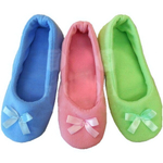 Тапочки домашние женские «Балетки», верх - флис, 38р