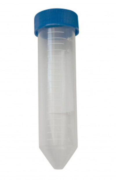 Пробирка центрифужная коническая с винтовой синей крышкой, белая градуировка, 50мл