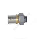 Соединитель для МП/PE-X труб латунь пресс Дн 20х3/4" под евроконус с накидной гайкой RM179E Giacomini RM179X106
