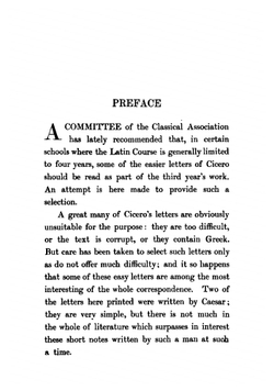 An easy selection from Cicero's correspondence | Marcus Tullius Cicero