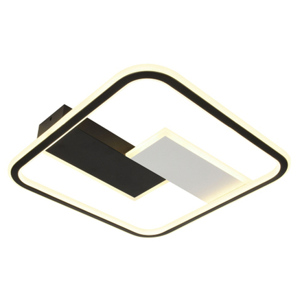 Светильник потолочный светодиодный ЭРА Модерн Henri CLL-1-104W 3K-6,5K RC BK с ДУ черный